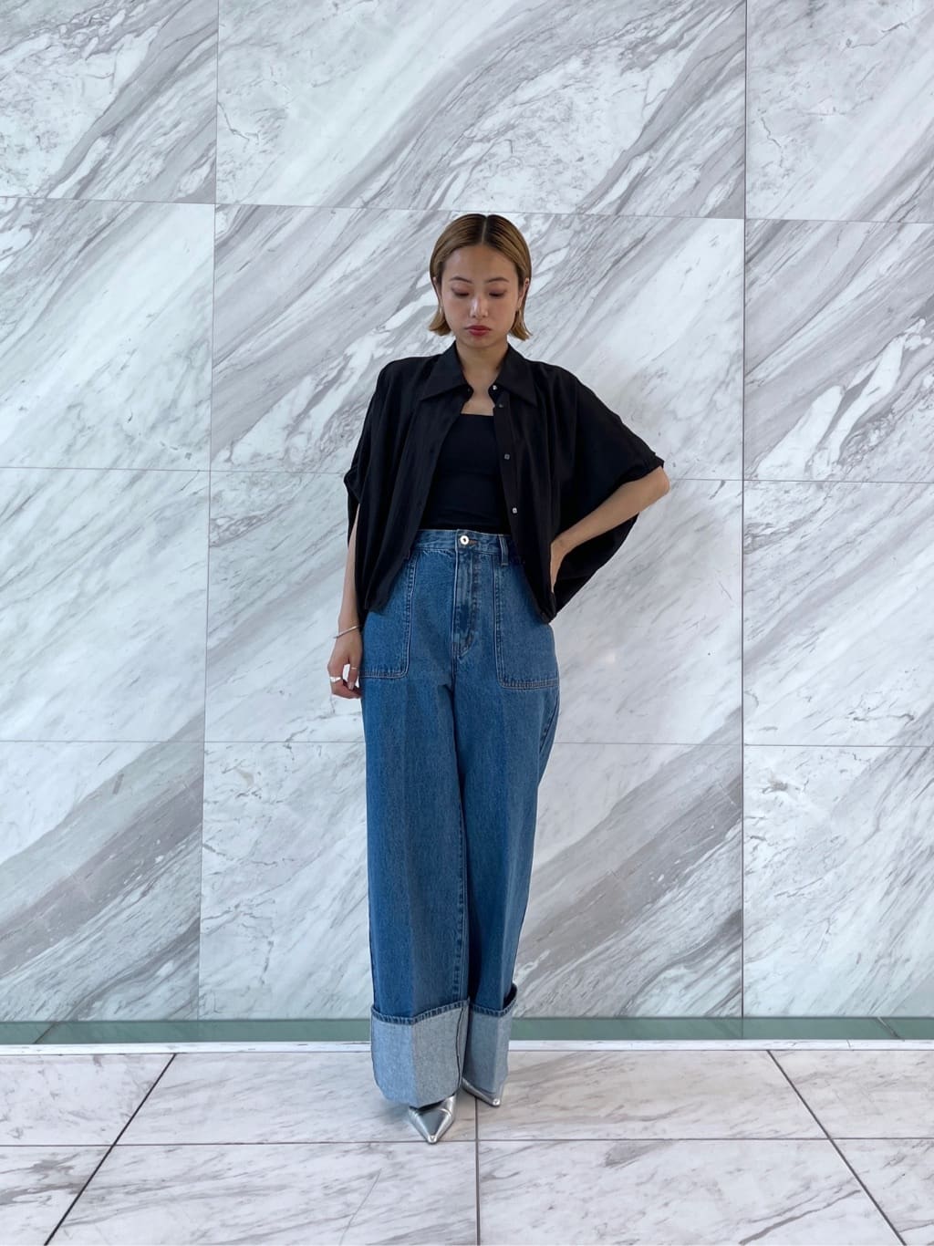 Harukaさんの「INDIVI｜バルーンフォルムブラウス」を使ったコーディネート