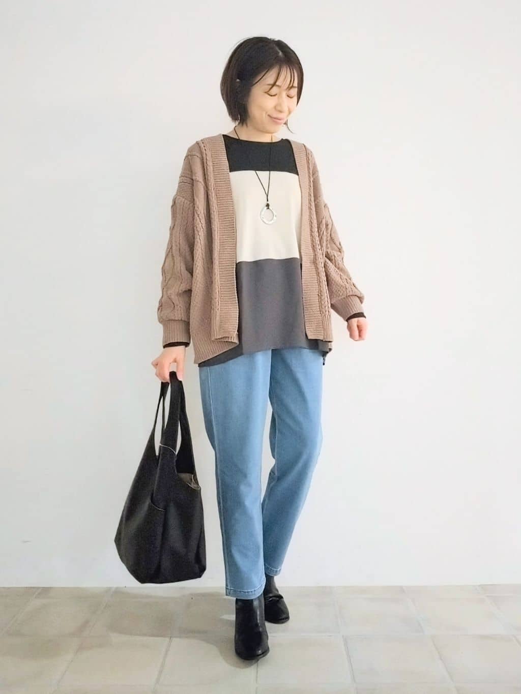 miomioさんの「SHOO･LA･RUE｜ストレッチブーツ」を使ったコーディネート