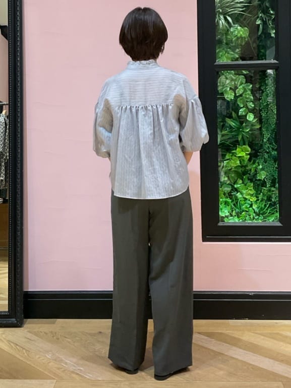 ogataさんの「DRESSTERIOR｜スパンコール2WAY巾着バッグ」を使ったコーディネート