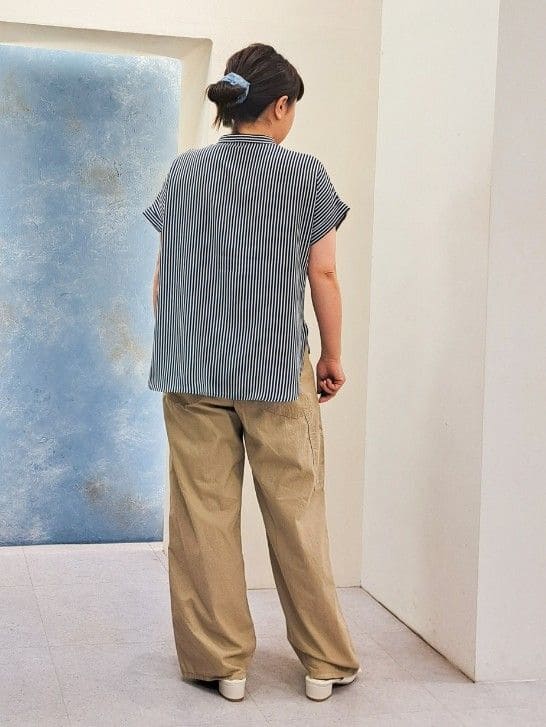 ふるさんの「grove｜＜Lee&times;grove（別注色あり）＞ PAINTER PANTS」を使ったコーディネート