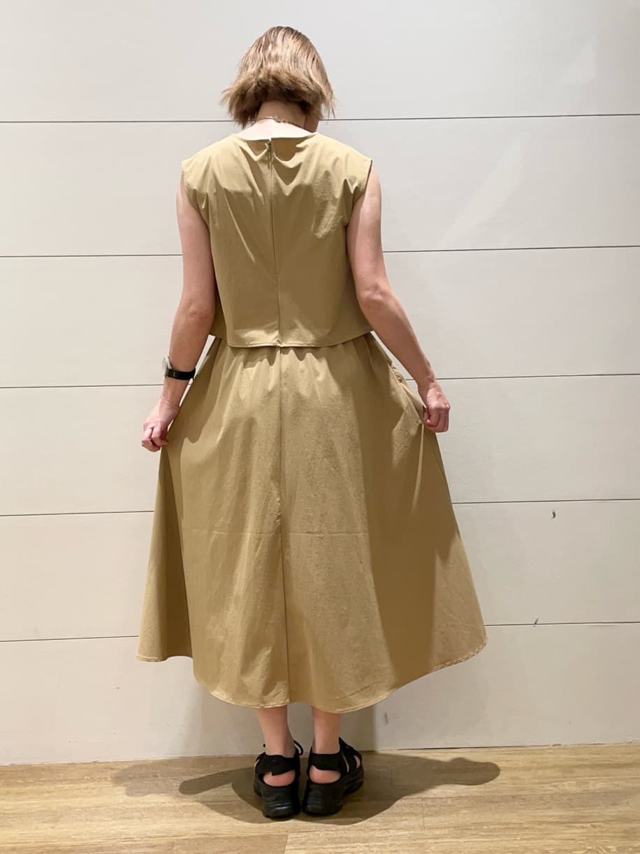 Ryoさんの「THE SHOP TK｜ドッキングワンピース【接触冷感/撥水/UVカット/洗濯機OK】」を使ったコーディネート