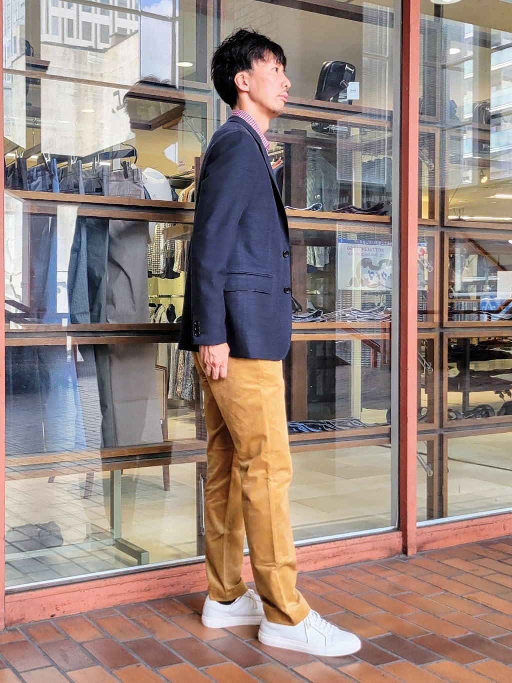 piroyaさんの「TAKEO KIKUCHI｜【Sサイズ～】ラッセルメッシュ ジャケット」を使ったコーディネート