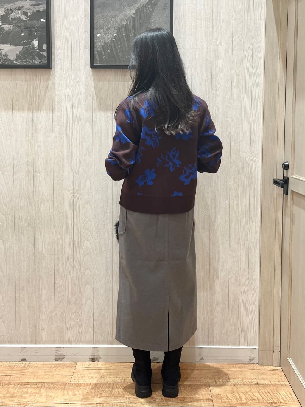youさんの「SHOO･LA･RUE｜【洗濯機可/毛玉レス】大人世代も取り入れやすい スウェットライク アソートニット」を使ったコーディネート