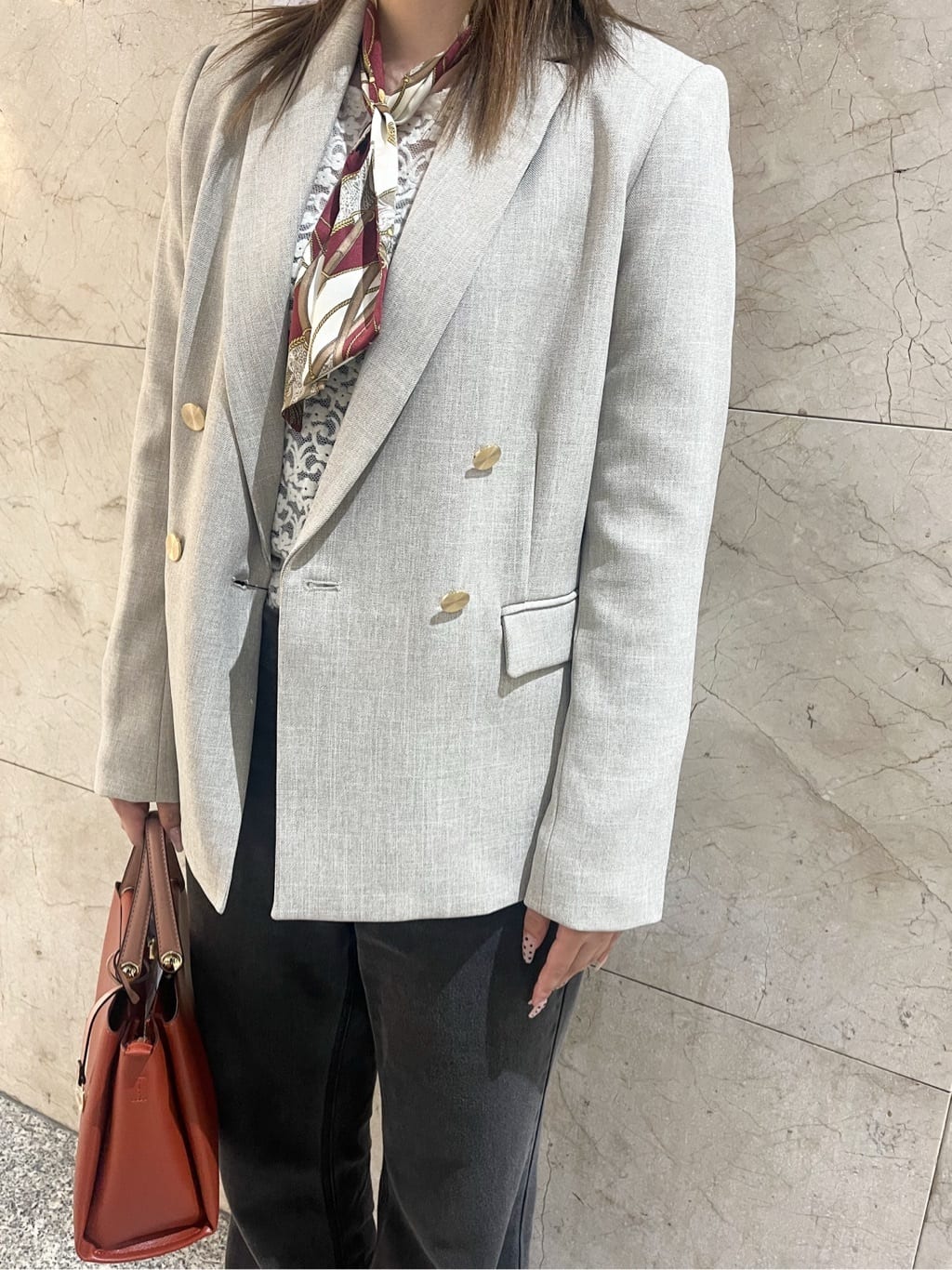 まひるさんの「index｜《丈が選べる》ストレートデニムパンツ【洗濯機洗い可】」を使ったコーディネート