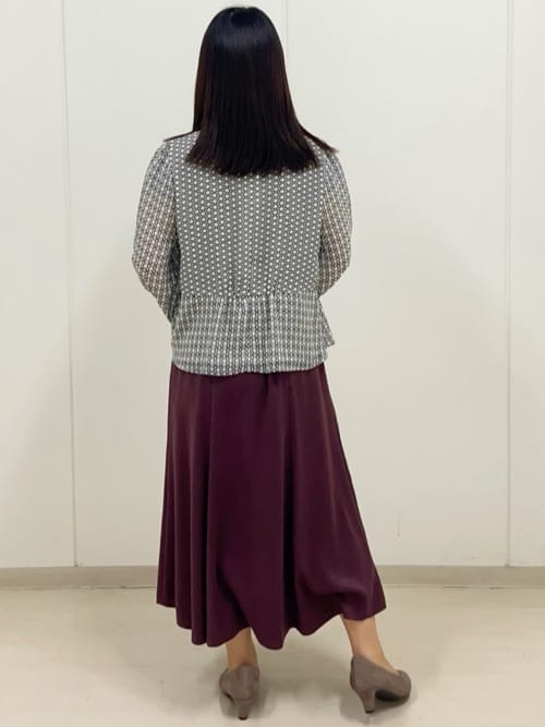 ゆうさんの「Reflect｜【通勤】スエードライクフレアスカート」を使ったコーディネート