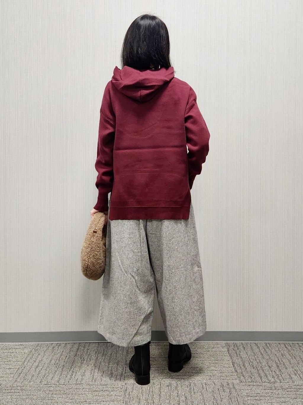 naraさんの「Dessin｜【洗える／体型カバー】ちょうどいいニットパーカ」を使ったコーディネート
