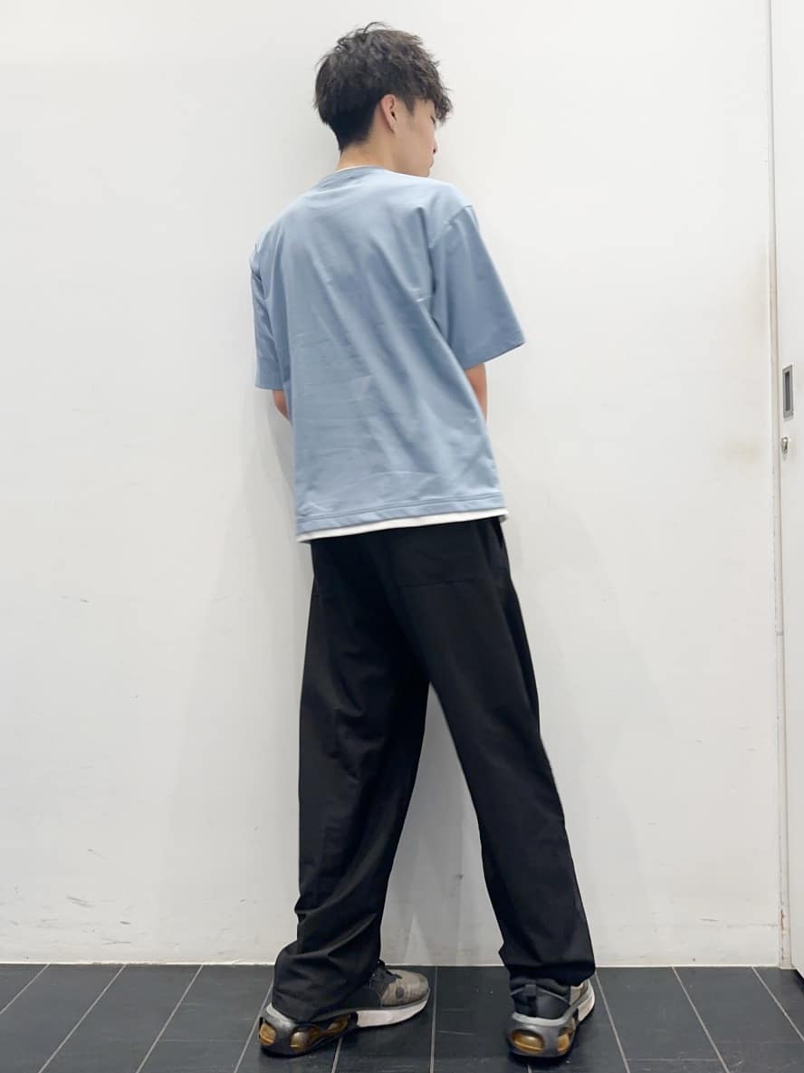 ちびちゃんさんの「THE SHOP TK｜楊柳フェイクレイヤード半袖Tシャツ 【吸水速乾/毛玉になりにくい/洗濯機OK】」を使ったコーディネート