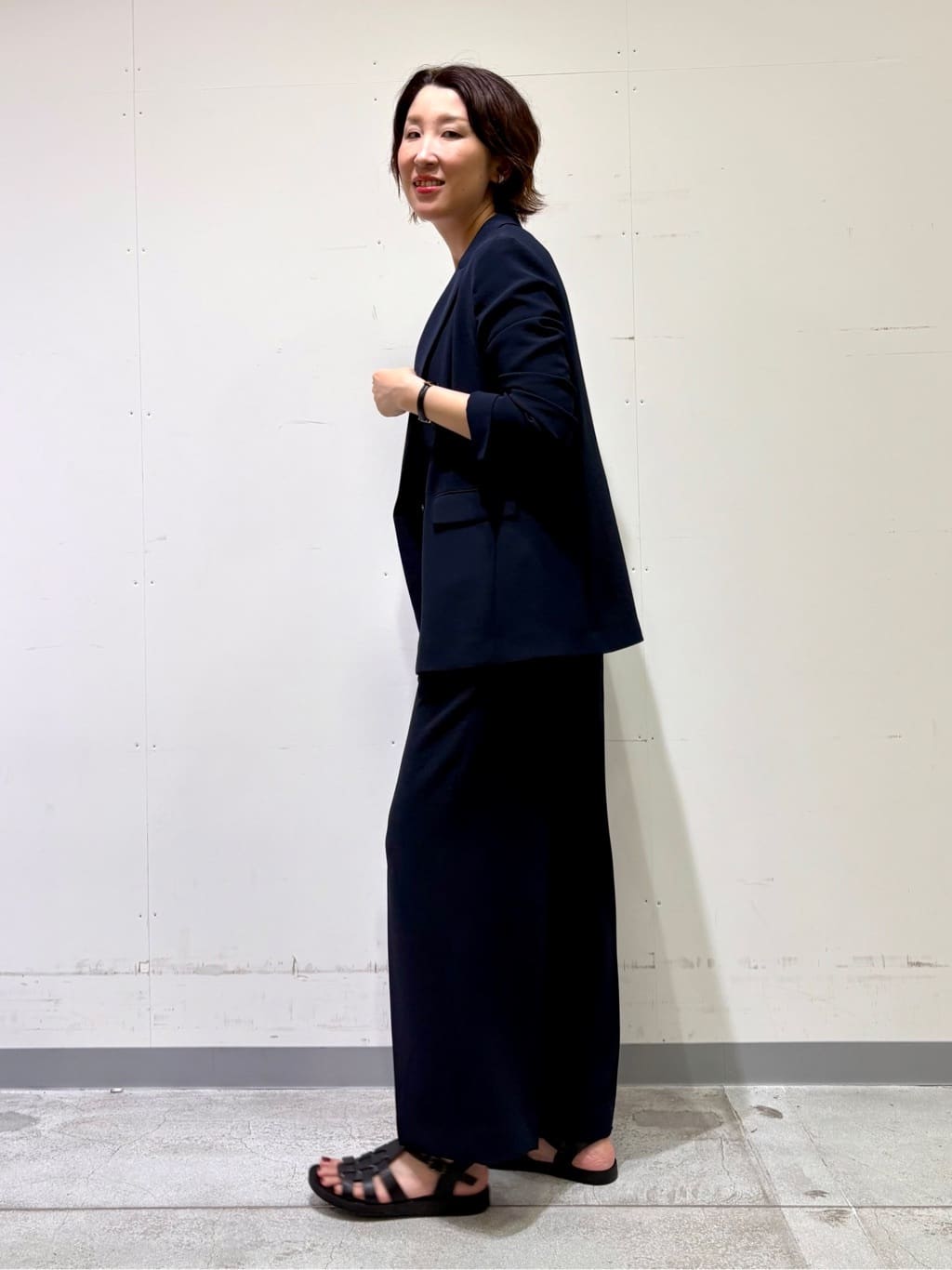 yuriさんの「INDIVI｜【バックシャン】デザインTブラウス」を使ったコーディネート