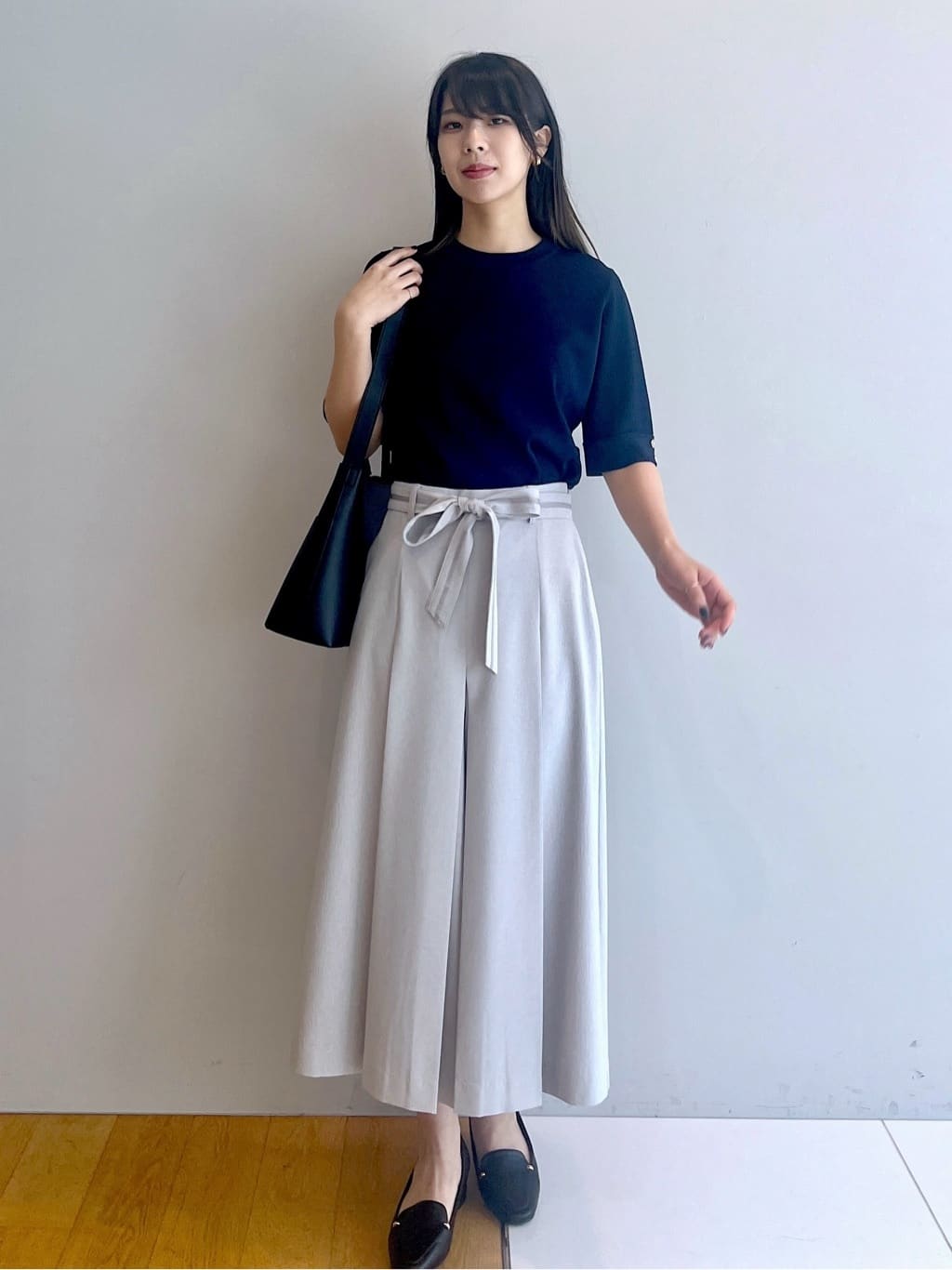 cotaniさんの「grove｜◆サッシュベルトスカートライクパンツ」を使ったコーディネート