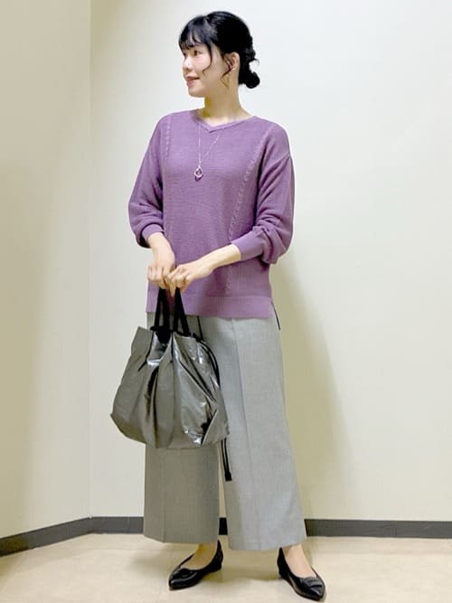  beni_gingerさんの「Reflect｜【パンツ合わせにぴったり◎】ゆったりオフボディニット」を使ったコーディネート