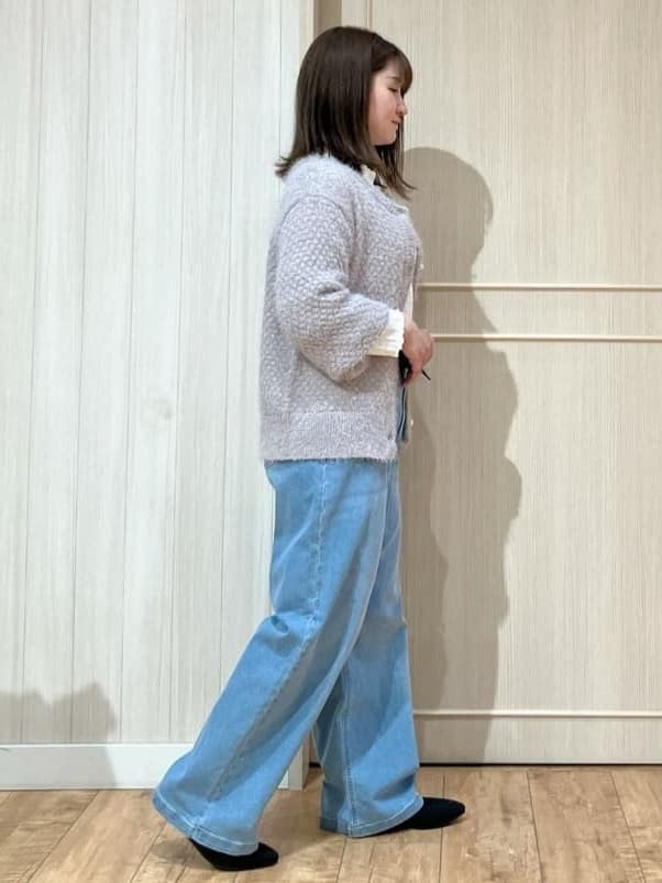 kobaさんの「SHOO･LA･RUE｜◆【洗える】ニットポインテッドローファー」を使ったコーディネート