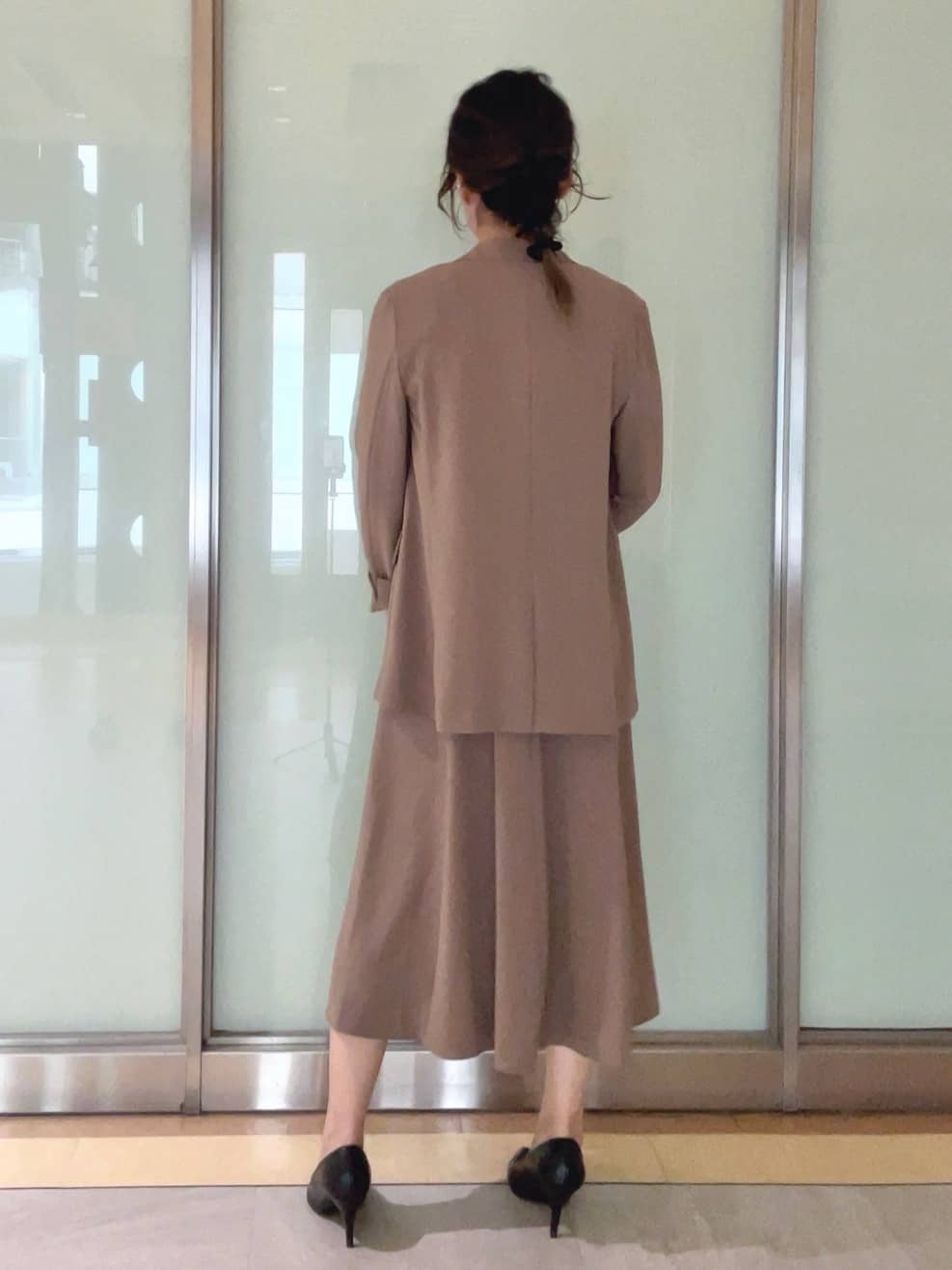 mayutaさんの「INDIVI｜【軽く羽織れる！】ダブルジャケット」を使ったコーディネート