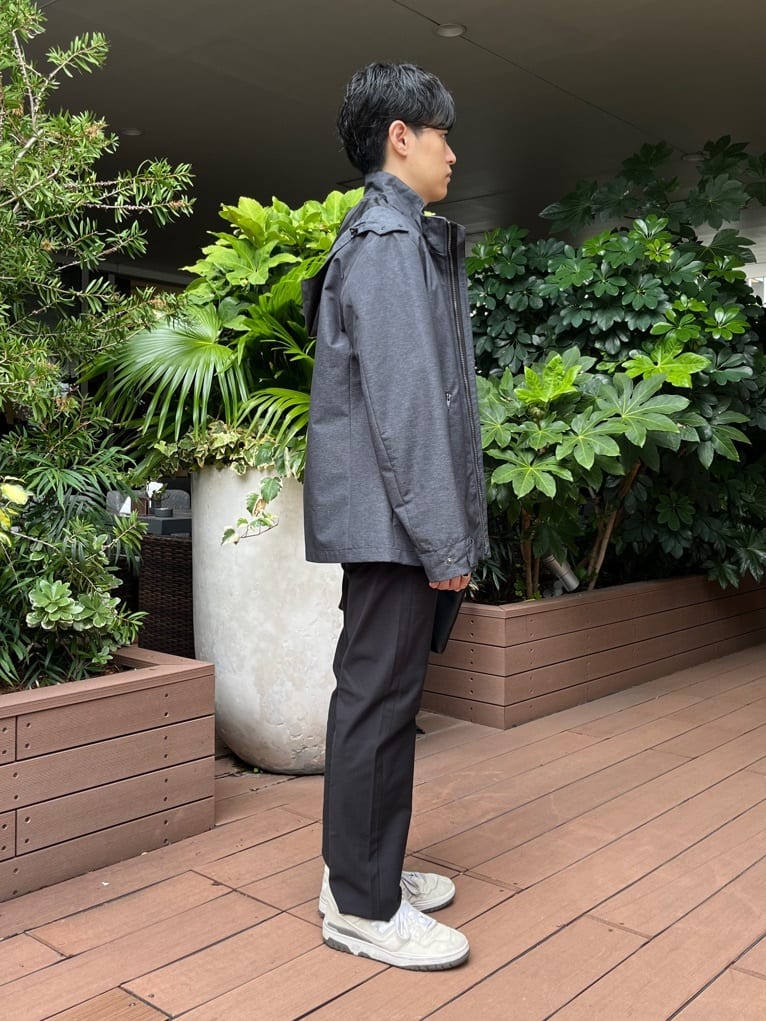 ワッキーさんの「TAKEO KIKUCHI｜【Made in JAPAN】播州織 ストレッチ パンツ」を使ったコーディネート