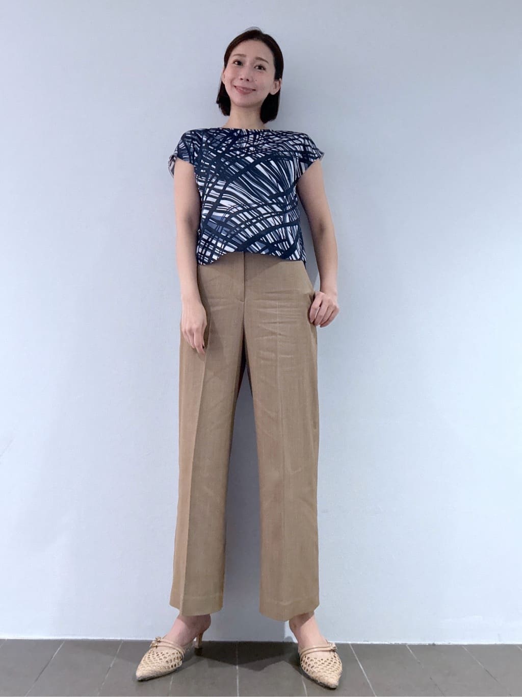 Yukaさんの「COUP DE CHANCE｜【手洗い可／日本製】きれいめデニム風パンツ」を使ったコーディネート