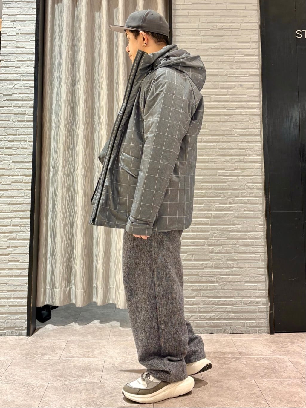 Pーyamaさんの「THE SHOP TK｜【軽くて、暖かい】SORONA／ソロナ 中綿ブルゾン 防風/軽量/洗濯機OK/フード脱着可」を使ったコーディネート
