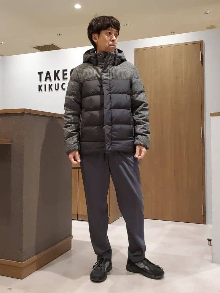 ishidaさんの「TAKEO KIKUCHI｜カラーコンビ ダウンブルゾン」を使ったコーディネート