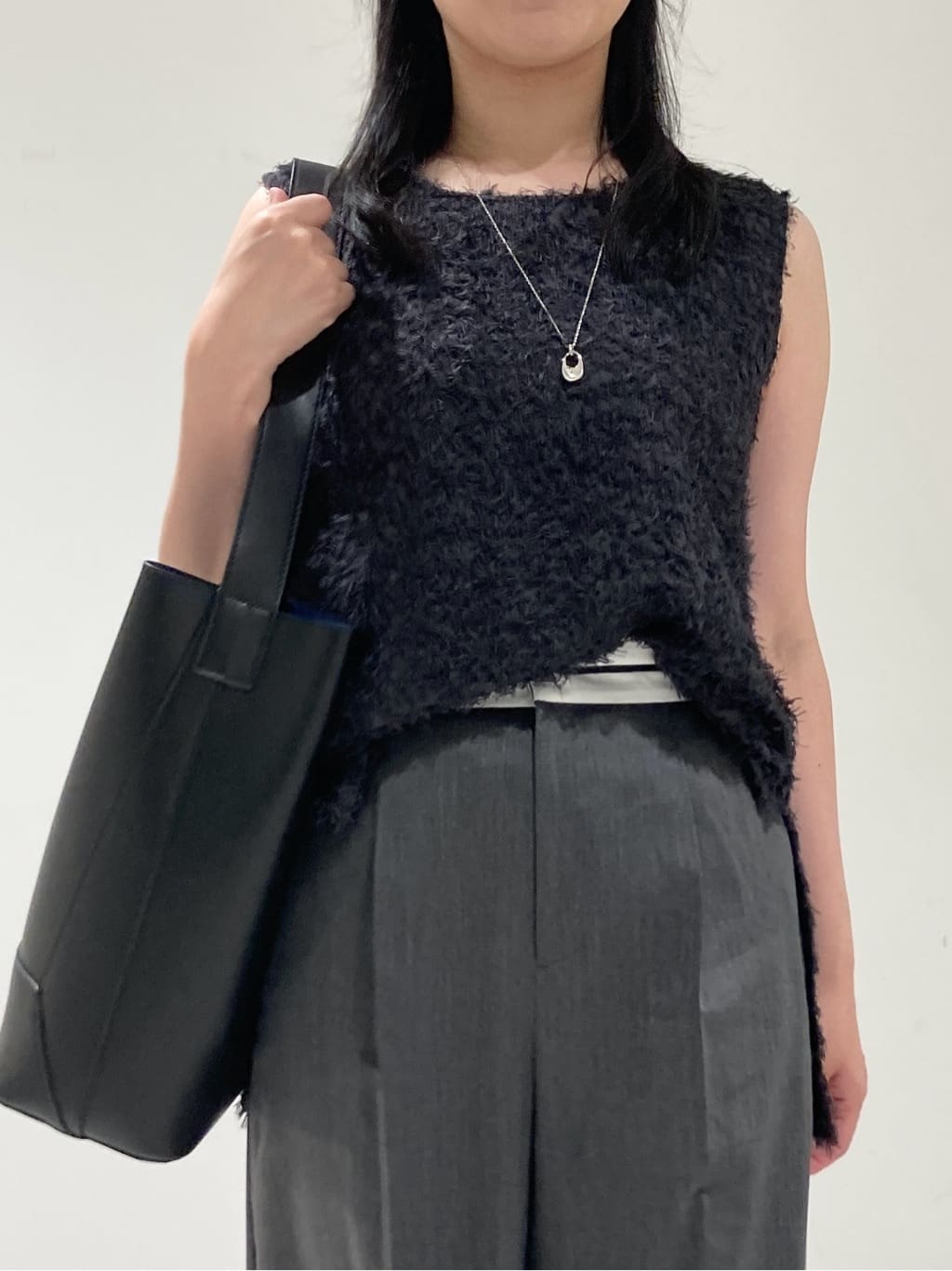 momokoさんの「INDIVI｜【インナーとしても活躍！】フリンジジャカードチュニック」を使ったコーディネート