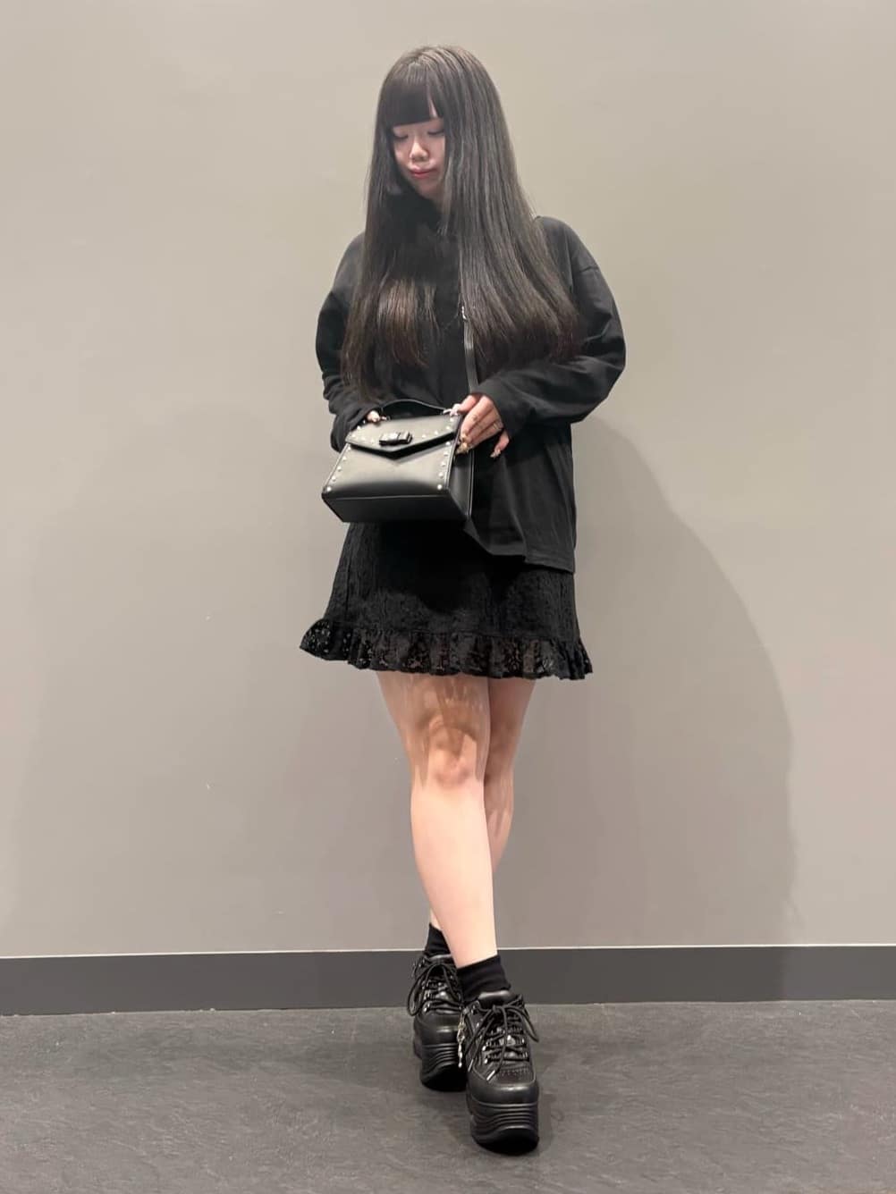 ひなさんの「ESPERANZA｜4色展開リボン付きソックス」を使ったコーディネート