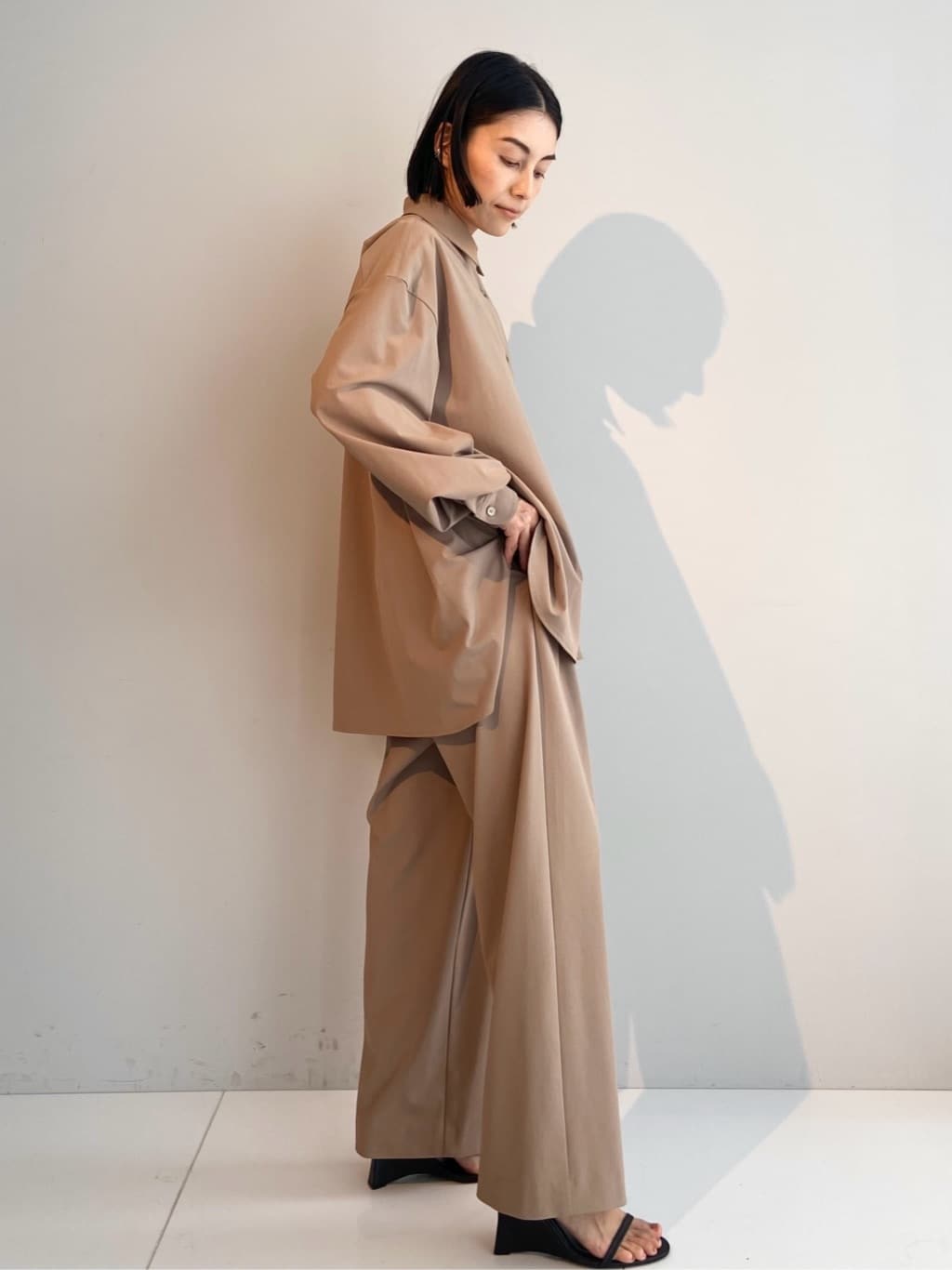 AYAさんの「UNTITLED｜【PROTAGPNISTA】QUICK DRY WAIST LOGO PANTS」を使ったコーディネート