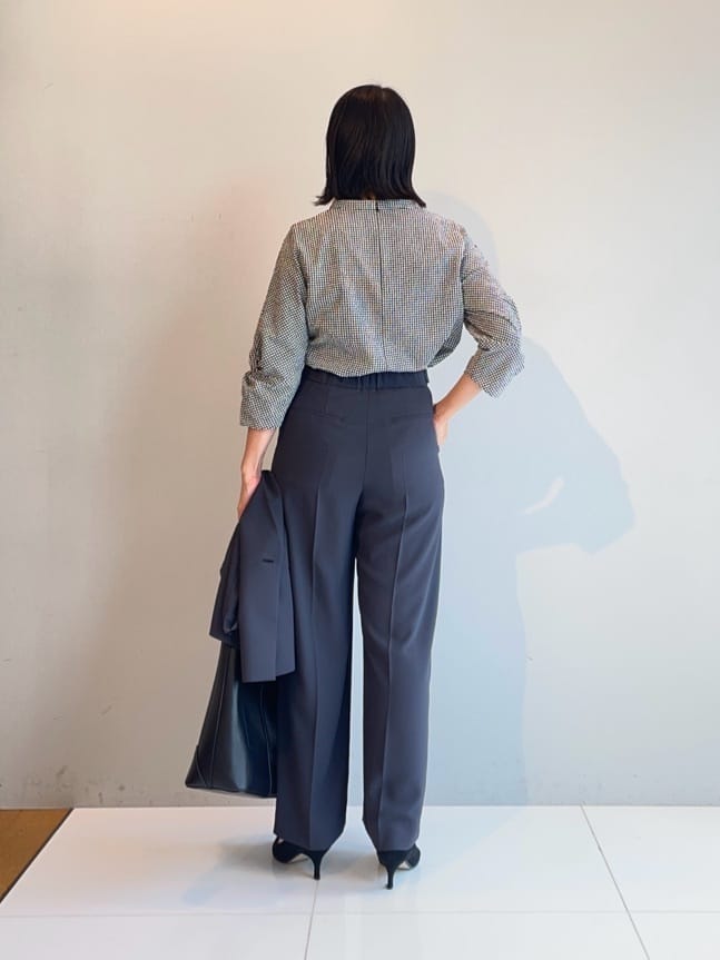murayamaさんの「INDIVI｜【軽く羽織れる！】ダブルジャケット」を使ったコーディネート