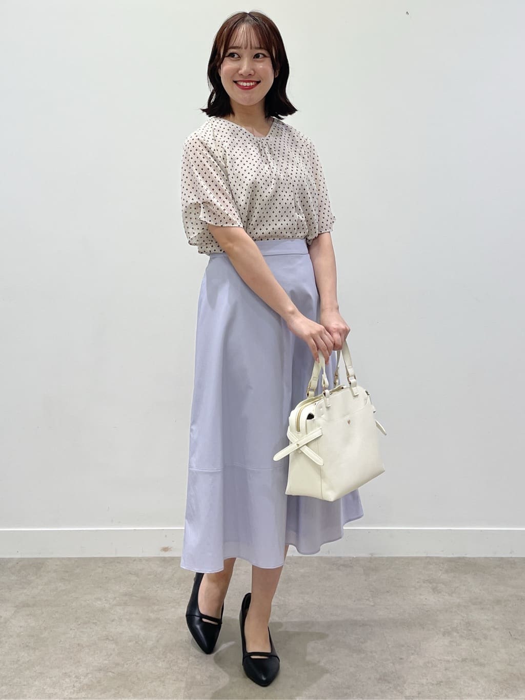 yukariさんの「Reflect｜【マシンウォッシュ可／セットアップ可】コツキ柄プリントブラウス」を使ったコーディネート