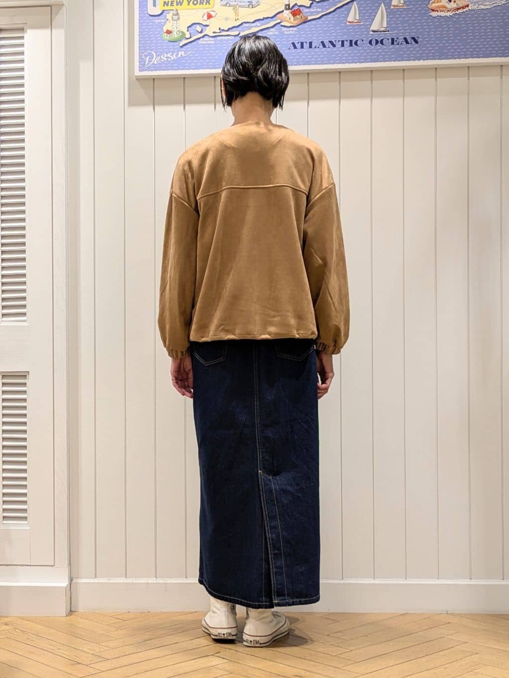 micoさんの「Dessin｜【洗える】箔プリントロングTシャツ」を使ったコーディネート