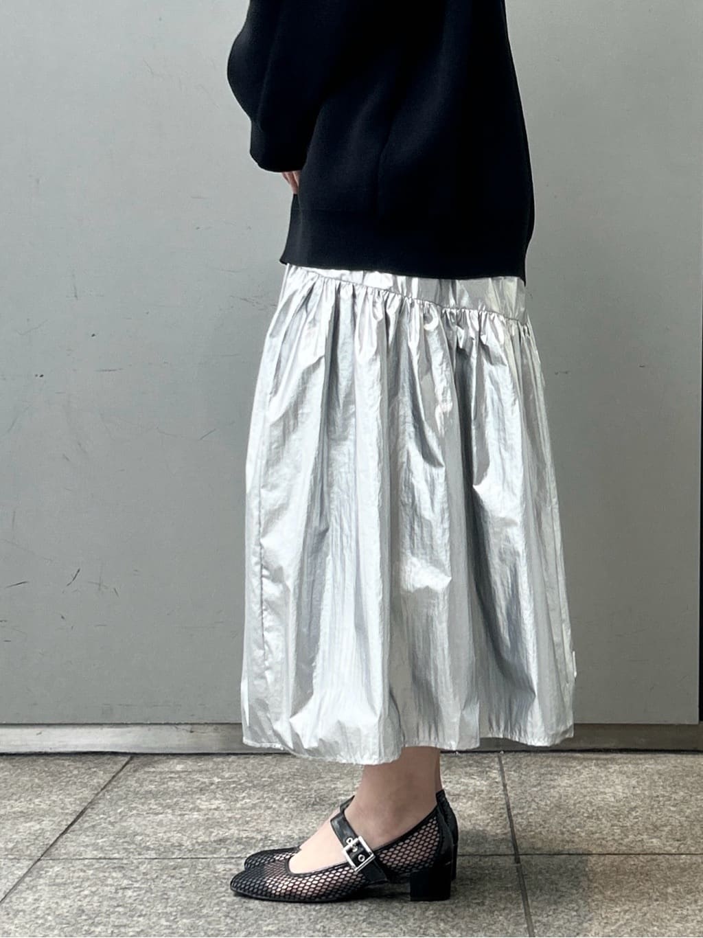 machikoさんの「ESPERANZA｜メッシュフラットパンプス」を使ったコーディネート