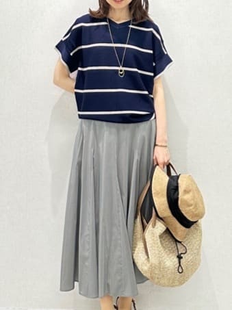 Miwaさんの「UNTITLED｜ライトダブルリングネックレス」を使ったコーディネート