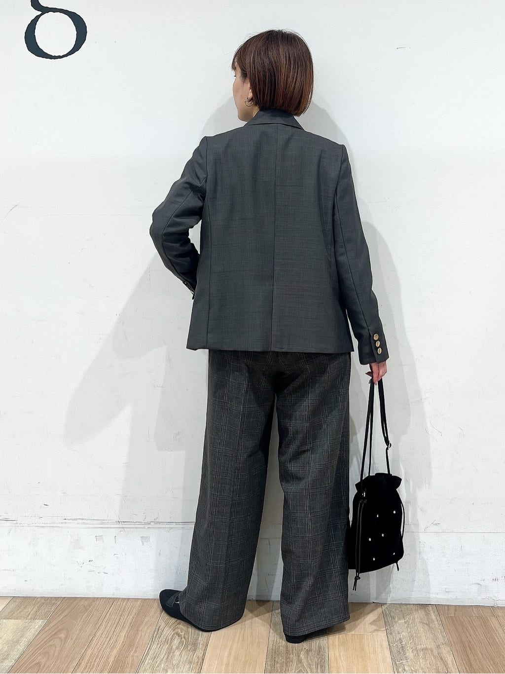 山さんさんの「grove｜【カセット服】ダブルブレストテーラードジャケット」を使ったコーディネート