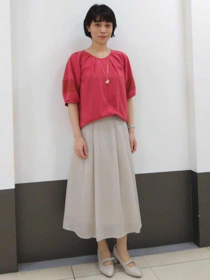 GMさんの「Reflect｜◆【マシンウォッシュ可】キレイめラグランスリーブジャージ」を使ったコーディネート