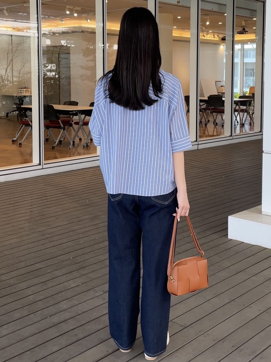 NATSUMIさんの「grove｜【Lee&times;grove別注】WIDE DENIM PANTS」を使ったコーディネート