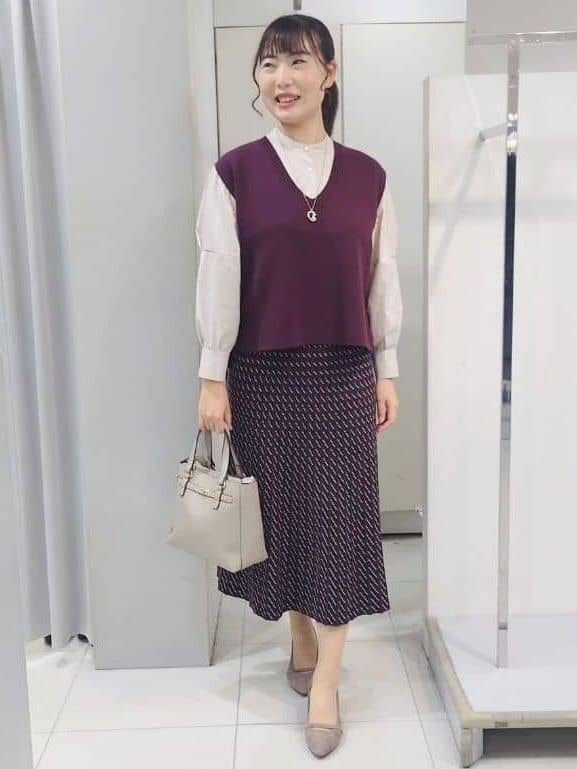 AZUSAさんの「Reflect｜【さらっと一枚で決まる／重ね着にもおすすめ◎】タックスリーブシャツブラウス」を使ったコーディネート