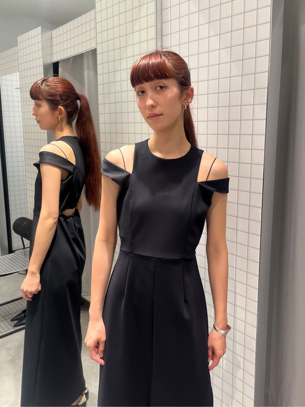 Rielさんの「CODE A｜slit jersey dress」を使ったコーディネート