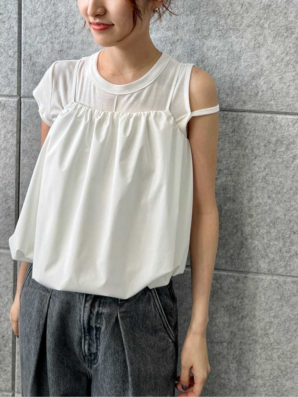 harunaさんの「CODE A｜compact edge tee」を使ったコーディネート