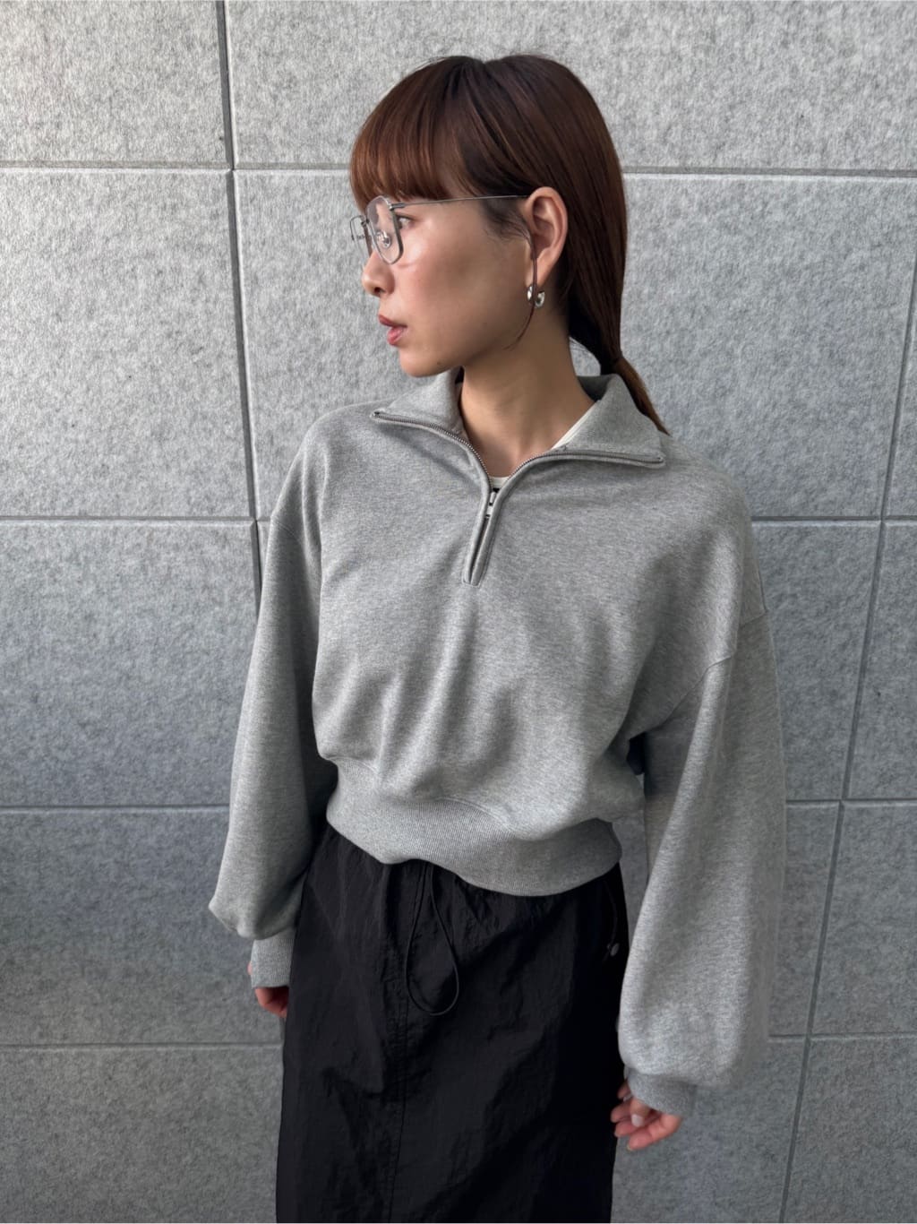 designer yukaさんの「CODE A｜puff zip sweat」を使ったコーディネート