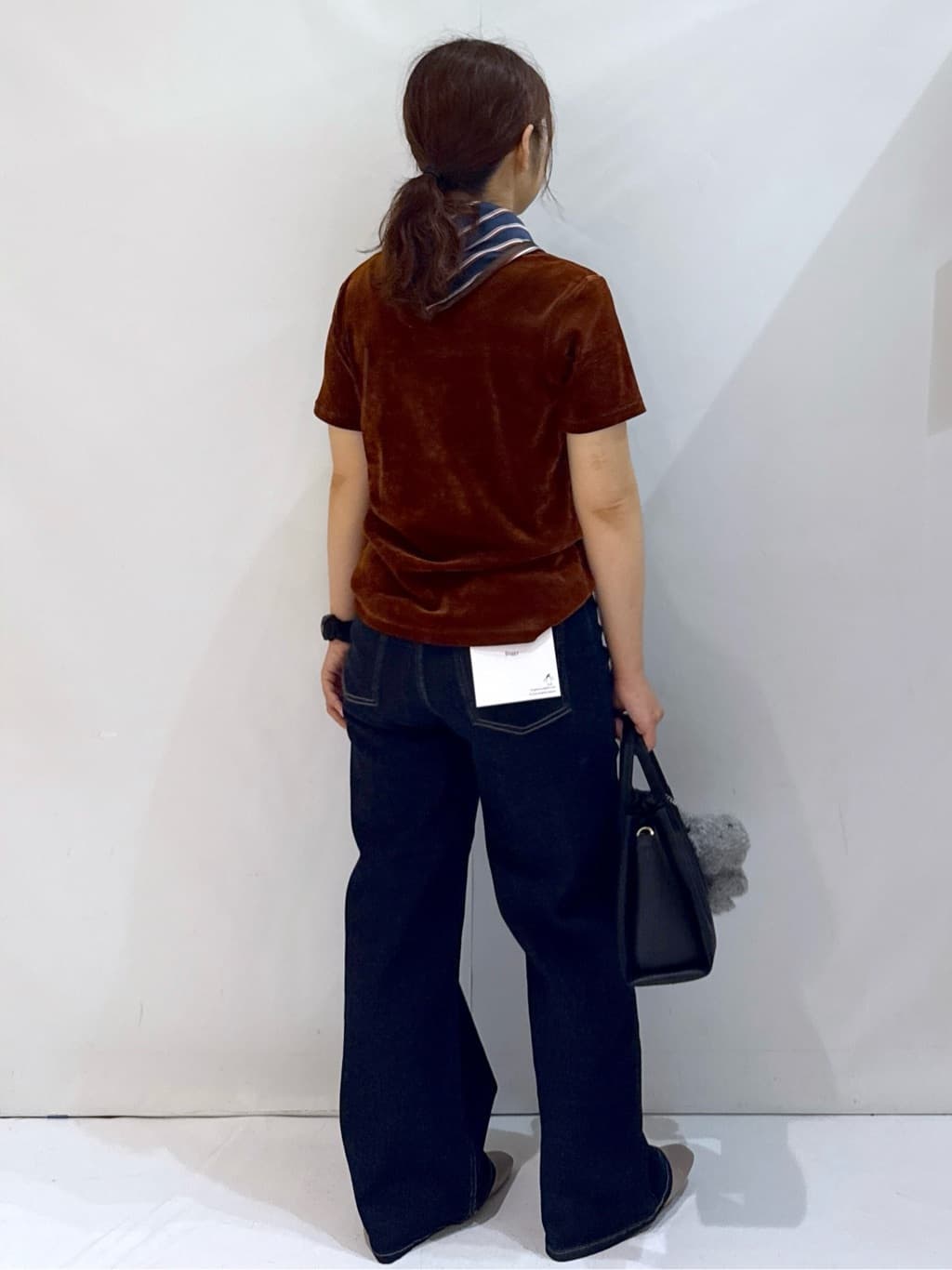 nakkoさんの「OPAQUE.CLIP｜フロッキーチュールTシャツ【洗濯機洗い可】」を使ったコーディネート