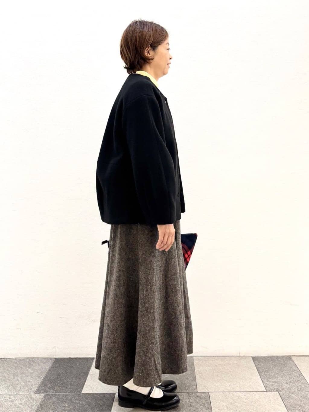 Haruさんの「Dessin｜【洗える】ハイネックベロアモールニット」を使ったコーディネート
