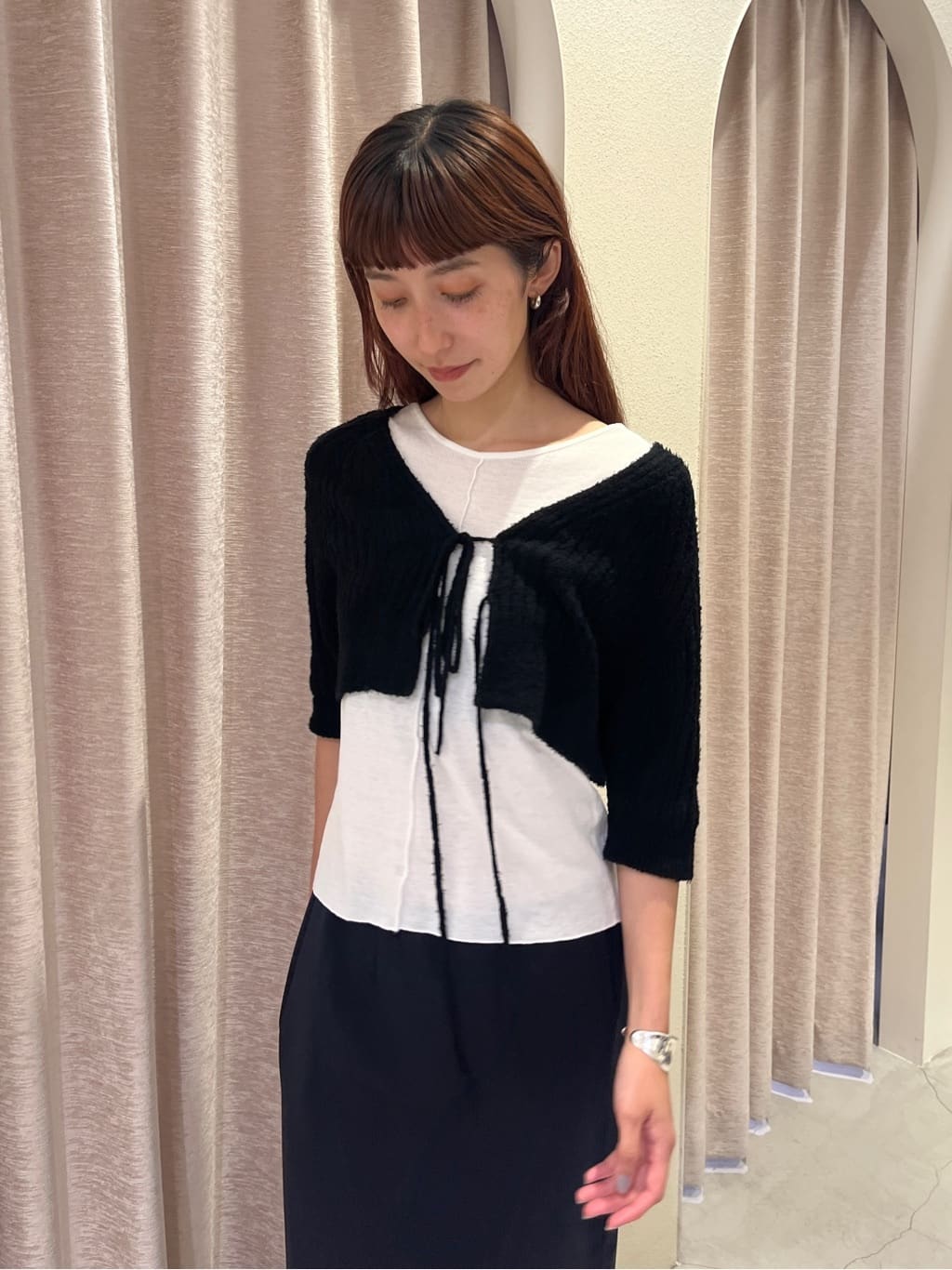 Rielさんの「CODE A｜slit jersey skirt」を使ったコーディネート