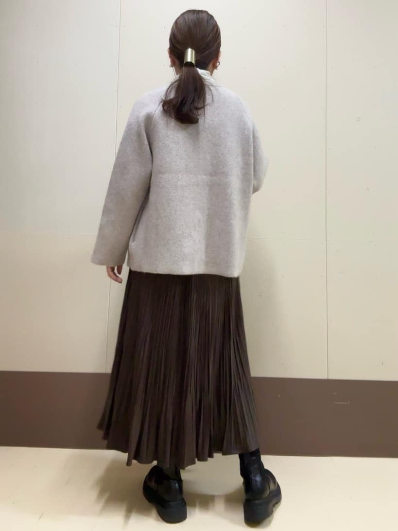 Atsumiさんの「UNTITLED｜【軽アウター/ミドル丈】ウールニットコーディガン」を使ったコーディネート