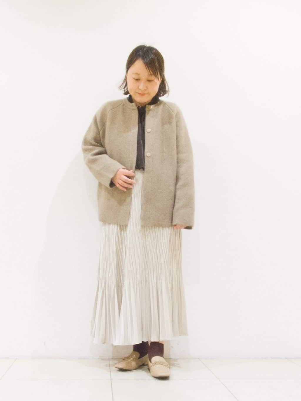 takedaさんの「UNTITLED｜【軽アウター/ミドル丈】ウールニットコーディガン」を使ったコーディネート