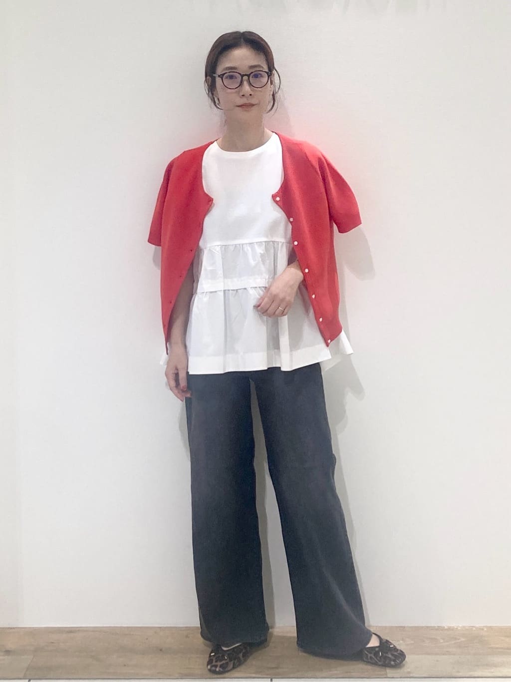 たけねぇさんの「OPAQUE.CLIP｜ガーダーニットカーディガン【UVケア／洗濯機洗い可】」を使ったコーディネート