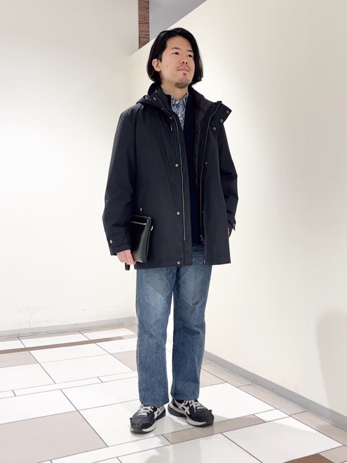 及川さんの「TAKEO KIKUCHI｜【3WAY】グレンチェック ダウンライナー ブルゾン」を使ったコーディネート