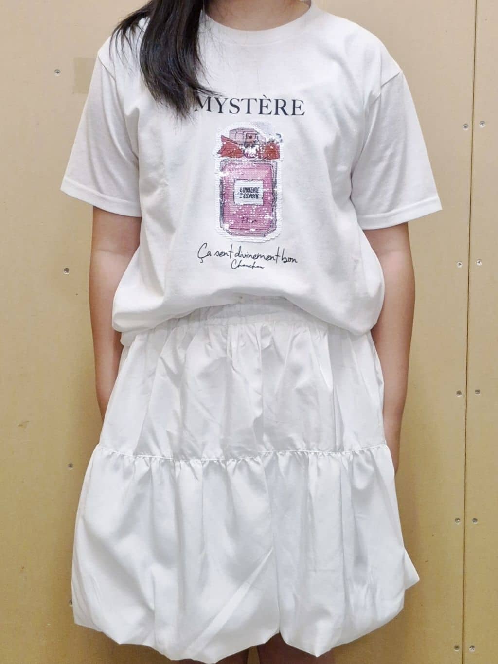 ひさえさんの「THE SHOP TK｜【110－160】バルーンスカート/洗濯機OK」を使ったコーディネート
