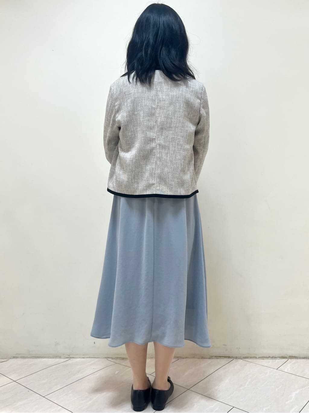 yanaさんの「Reflect｜【軽い着心地】メッシュツイードジャケット」を使ったコーディネート