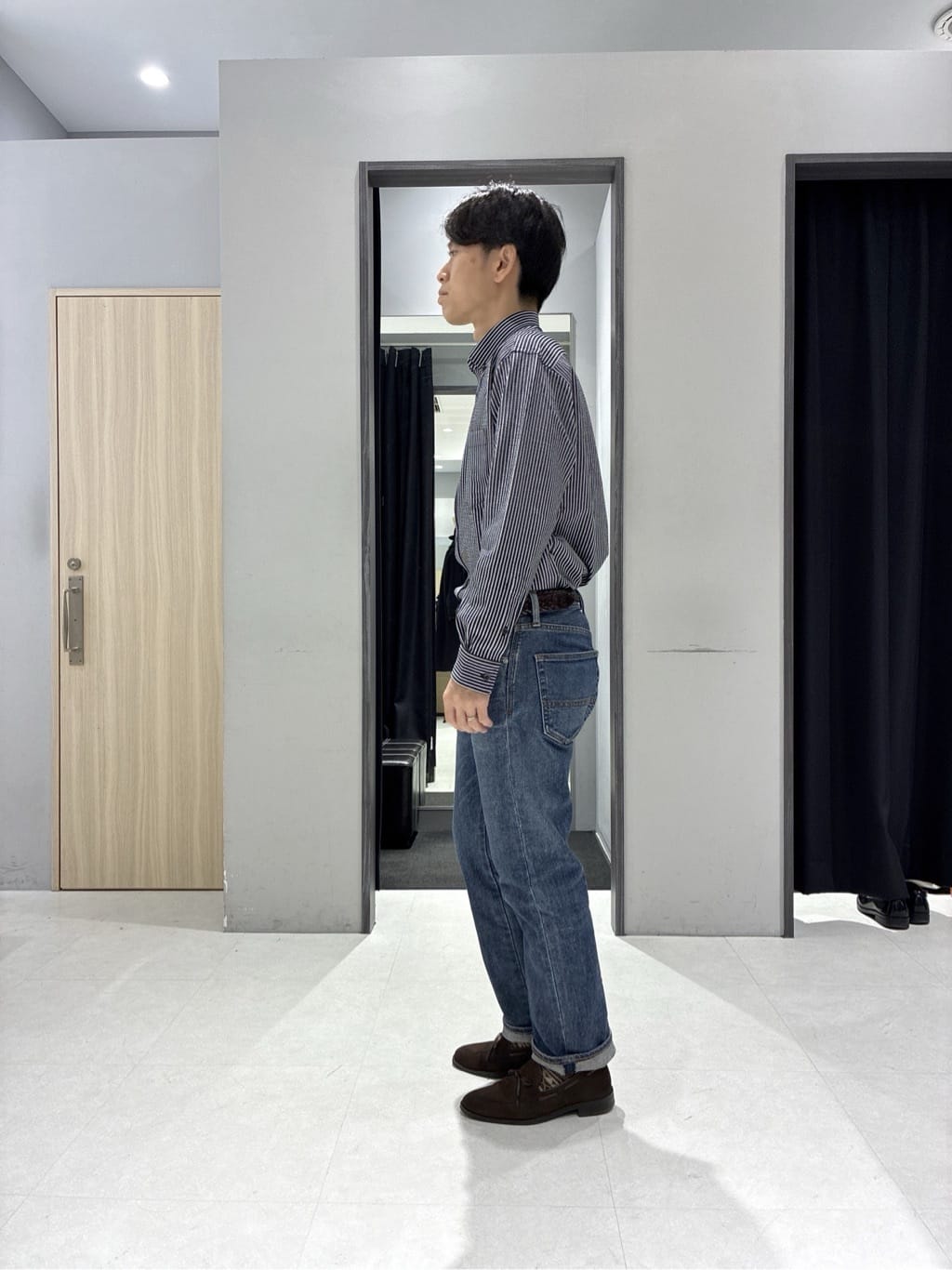 わいずみさんの「TAKEO KIKUCHI｜【360&deg;ストレッチ／セットアップ対応】None Of Stress ジャケット」を使ったコーディネート