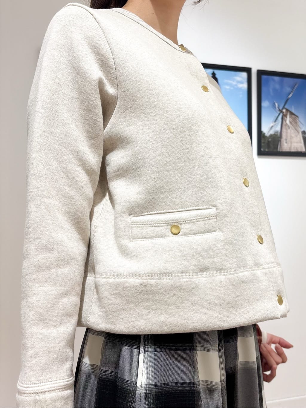Ririkaさんの「Dessin｜【日本製/洗える】吊り裏毛カーディガン」を使ったコーディネート