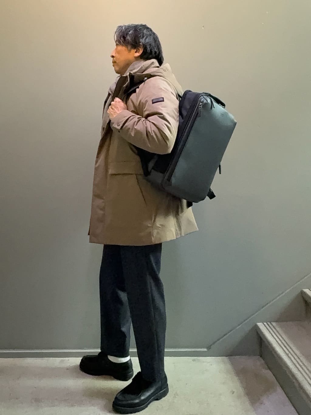 デザイナーTAKEman さんの「TAKEO KIKUCHI｜【None Of Stress】ストレッチ ダウンブルゾン」を使ったコーディネート