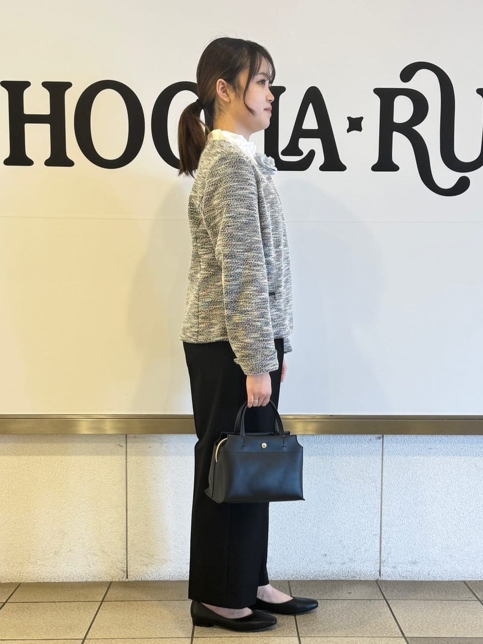 ＮＡＹＵ☺︎さんの「SHOO･LA･RUE｜◆【S-3L】セレモニーからデイリーにも 軽くて柔らかくて着心地の良い カットツイードジャケット」を使ったコーディネート