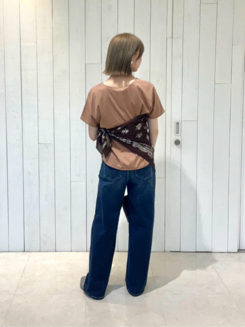kumiさんの「INDIVI｜【インナーとしても活躍！】シンプルTシャツ」を使ったコーディネート