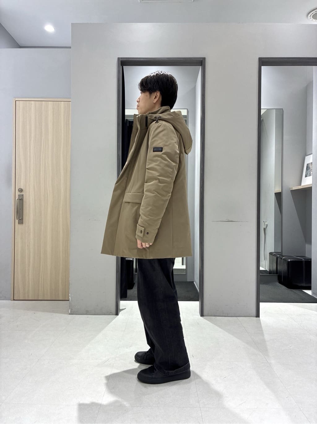 わいずみさんの「TAKEO KIKUCHI｜【None Of Stress】ストレッチ ダウンブルゾン」を使ったコーディネート